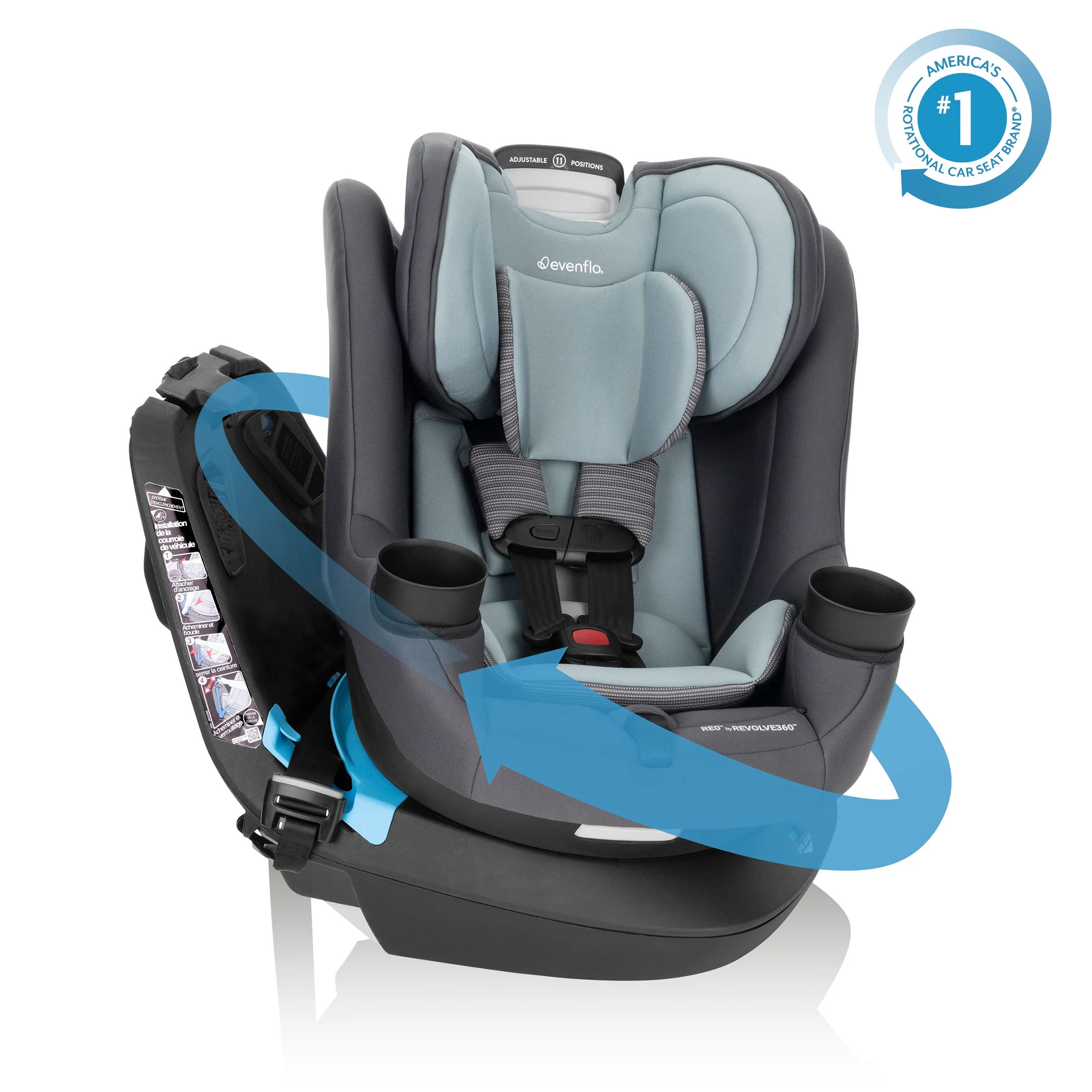 REO by Revolve360 Rotating Convertible Car Seat - Stahler Reconditioning, LLC