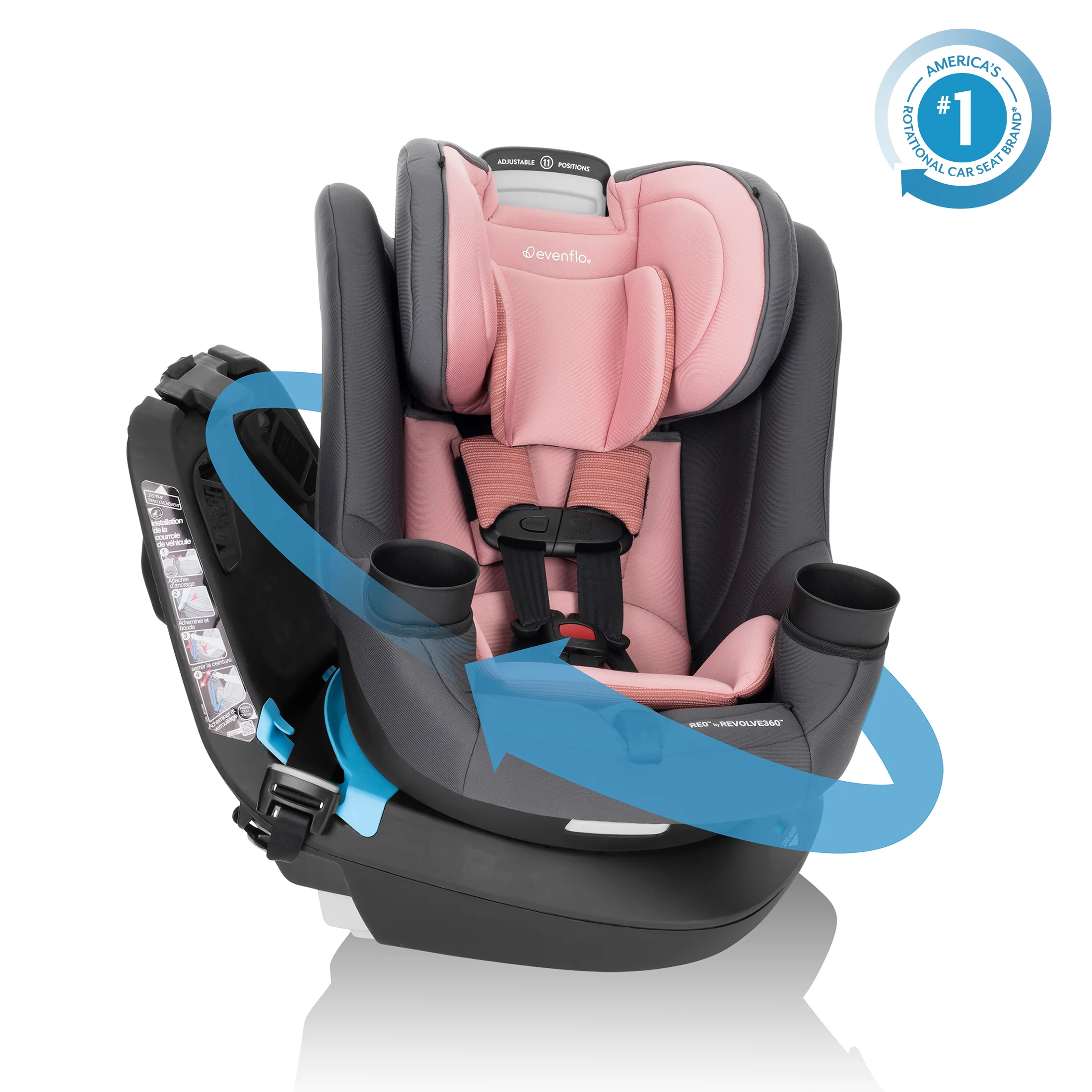 REO by Revolve360 Rotating Convertible Car Seat - Stahler Reconditioning, LLC