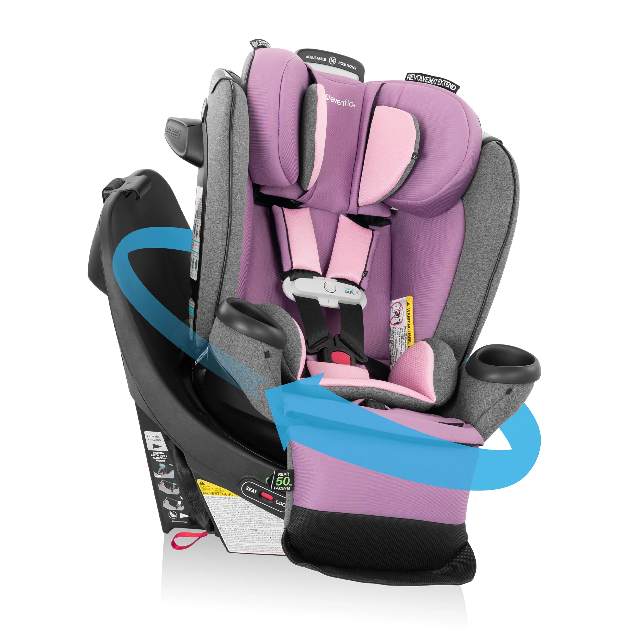 Revolve360 Extend All-in-One Rotating Car Seat with SensorSafe - Stahler Reconditioning, LLC