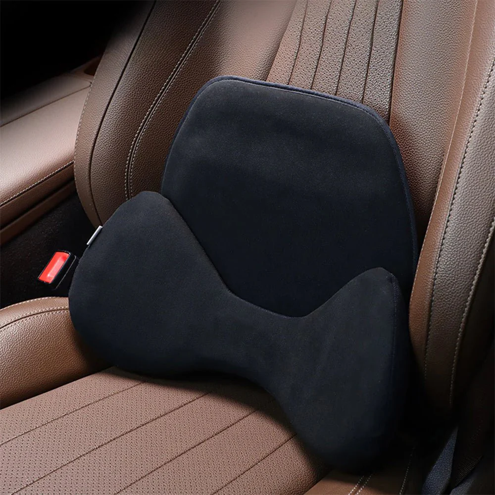 Ergonomic All Weather Alcantara Lumbar Support Pillow for Tesla - Stahler Reconditioning, LLC