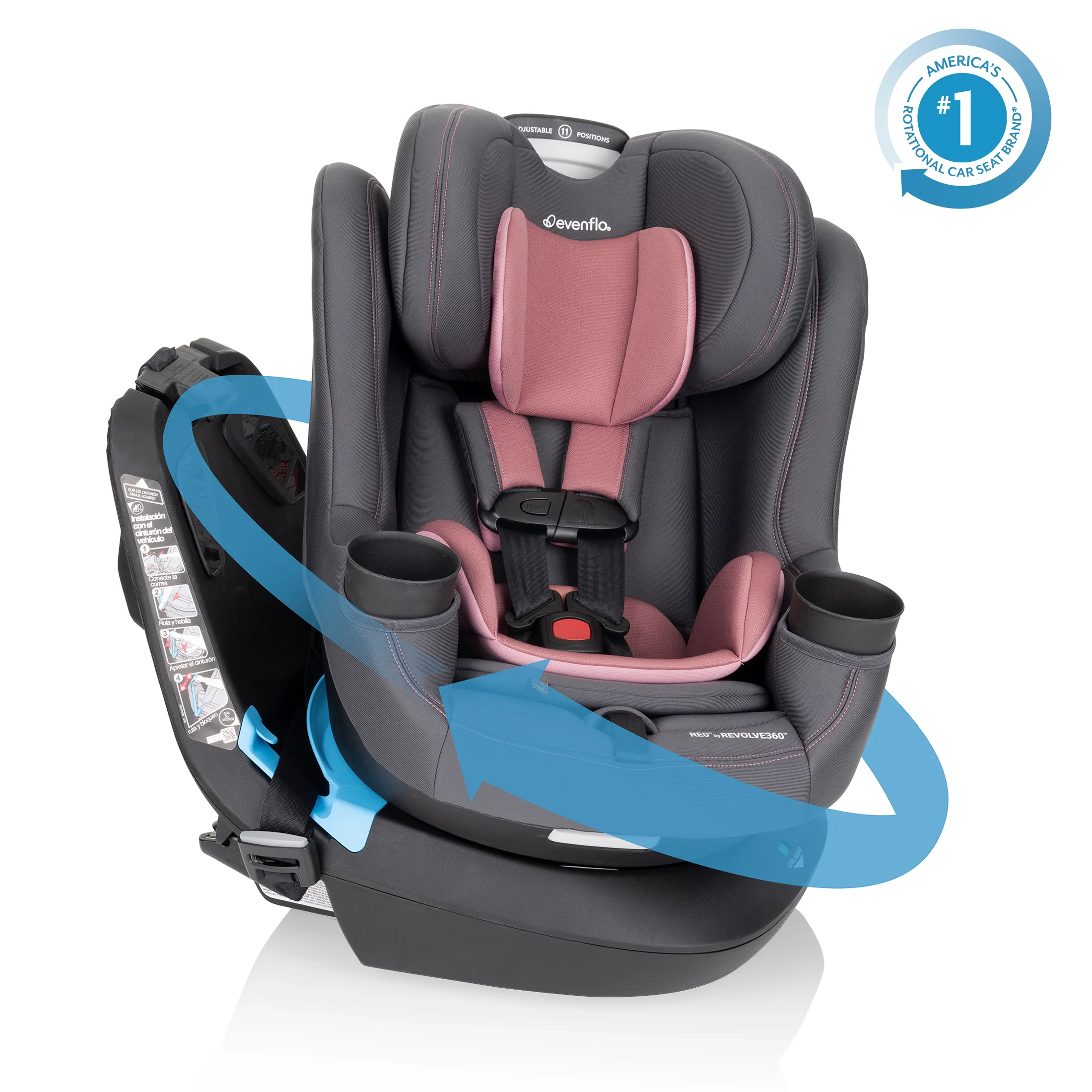 REO by Revolve360 Rotating Convertible Car Seat with Quick Clean Cover - Stahler Reconditioning, LLC