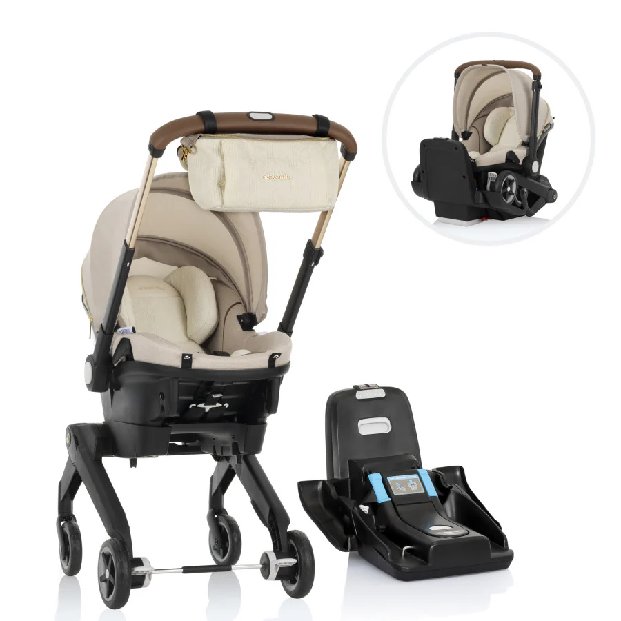 Limited Edition Shyft DualRide Infant Car Seat Stroller Combo with Green & Gentle Fabric - Stahler Reconditioning, LLC