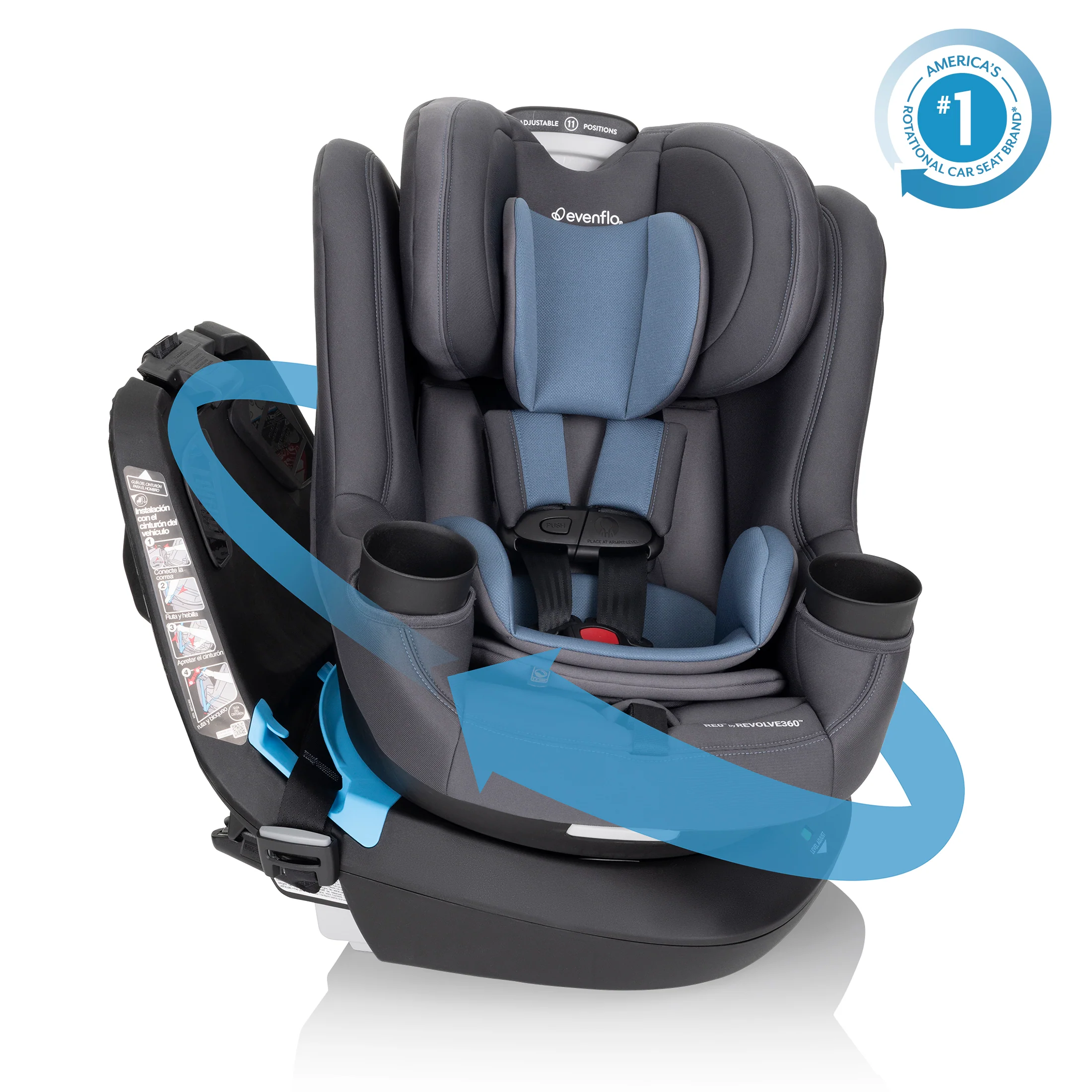 REO by Revolve360 Rotating Convertible Car Seat with Quick Clean Cover - Stahler Reconditioning, LLC