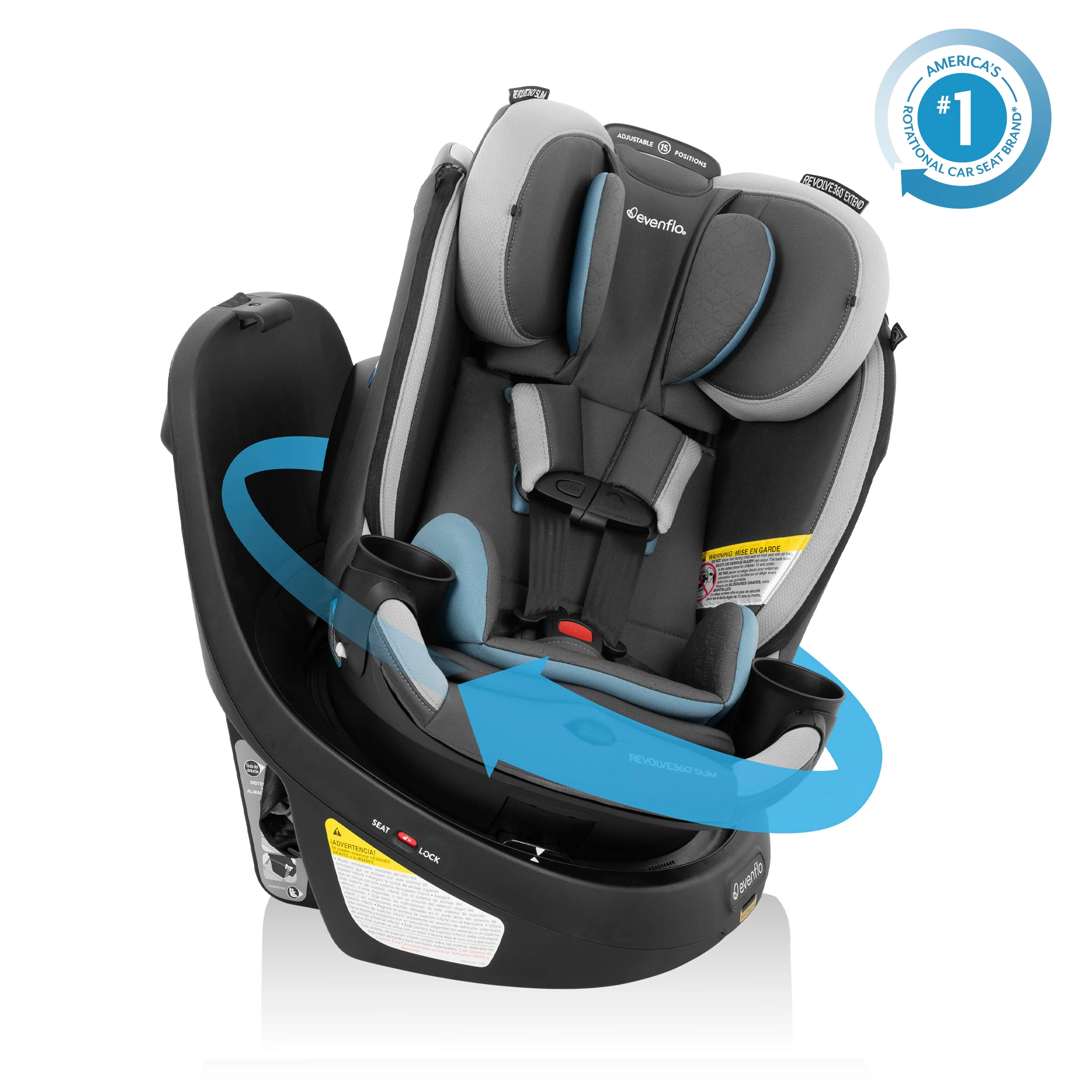 Revolve360 Slim 2-in-1 Rotating Car Seat with Quick Clean Cover - Stahler Reconditioning, LLC