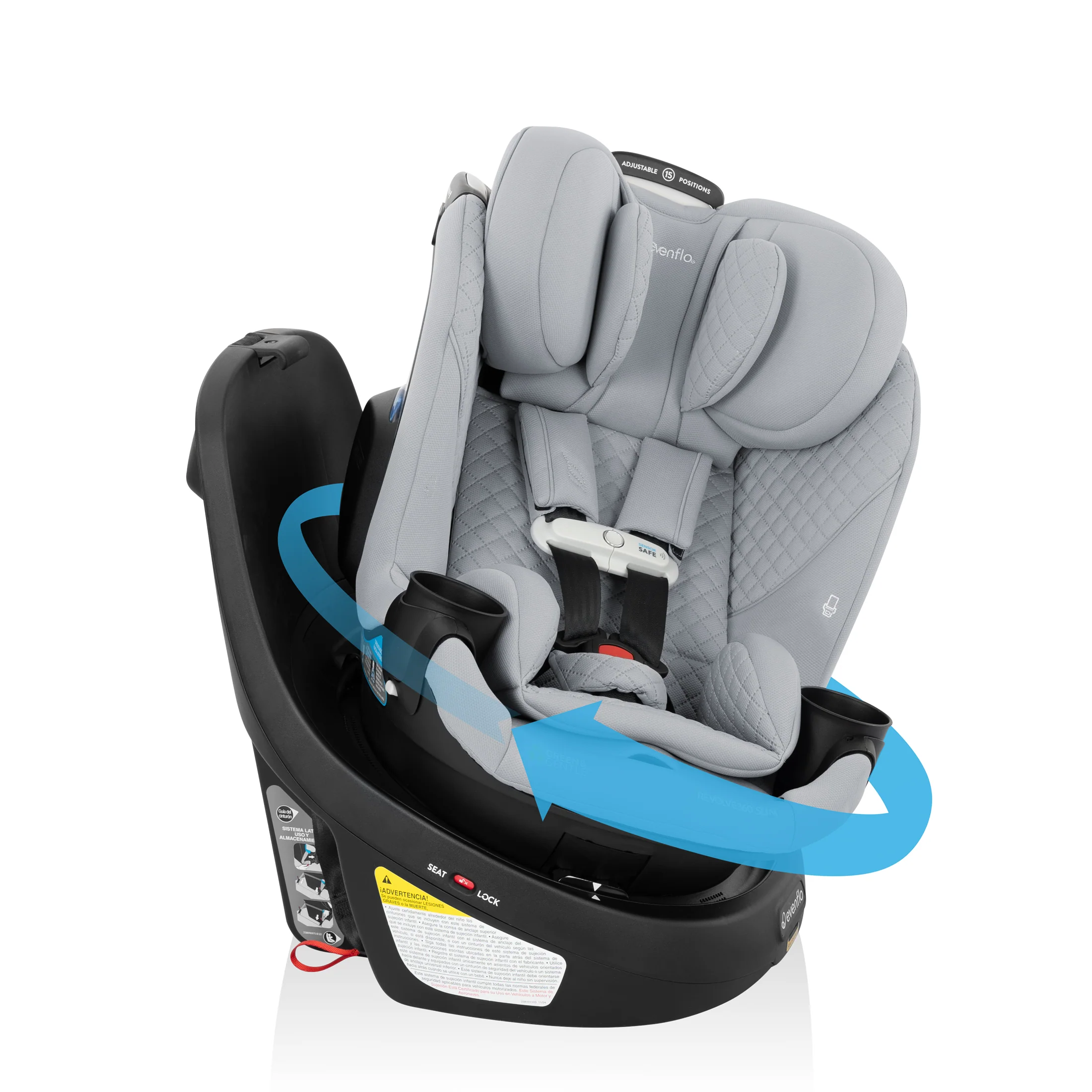 Revolve360 Slim 2-in-1 Rotating Car Seat with Green & Gentle Fabric - Stahler Reconditioning, LLC