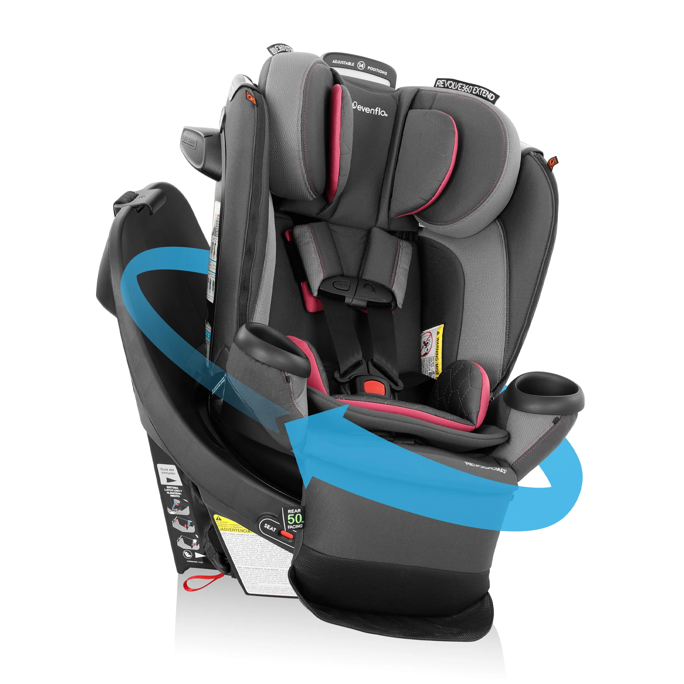 Revolve360 Extend All-in-One Rotating Car Seat with Quick Clean Cover - Stahler Reconditioning, LLC