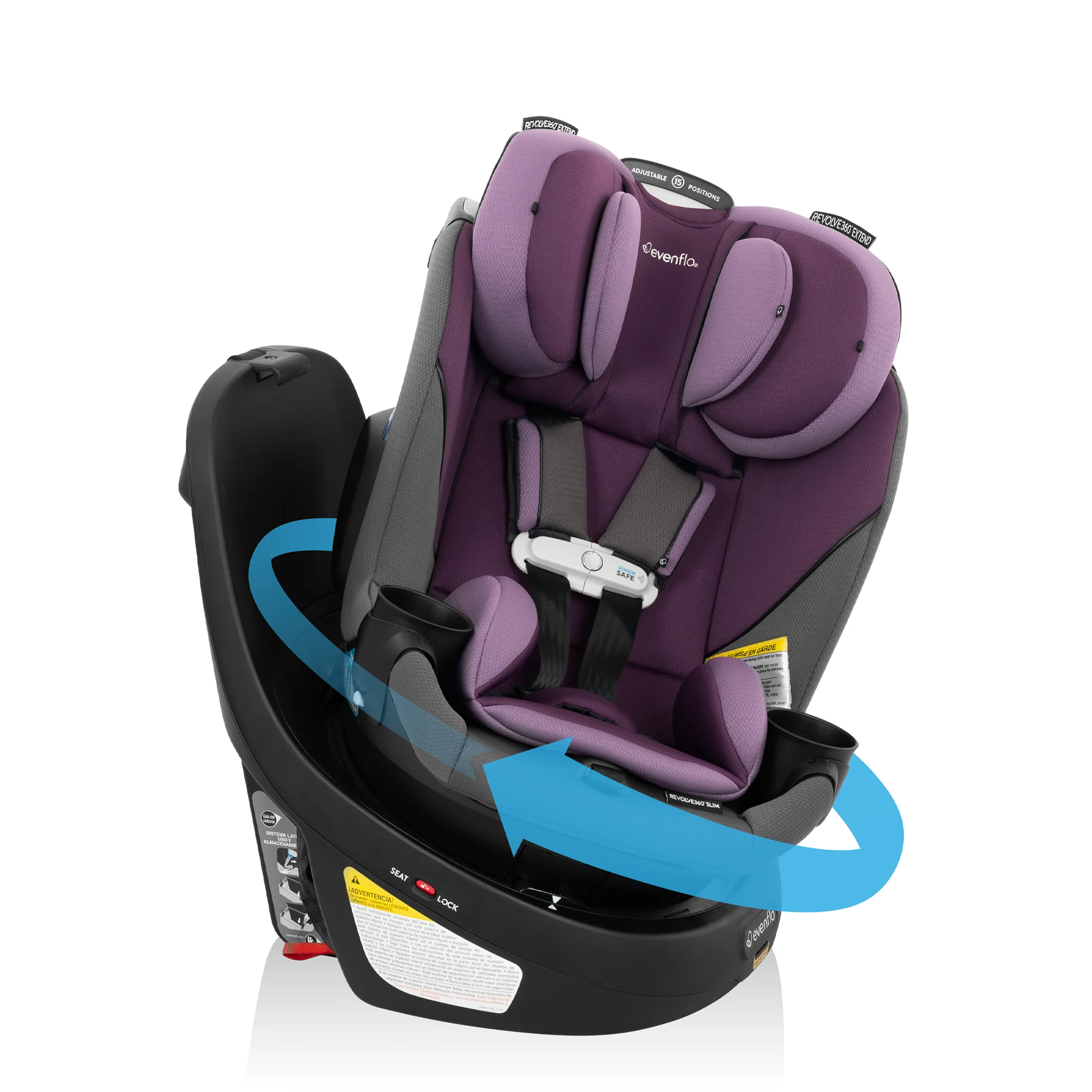 Revolve360 Slim 2-in-1 Rotating Car Seat with SensorSafe - Stahler Reconditioning, LLC