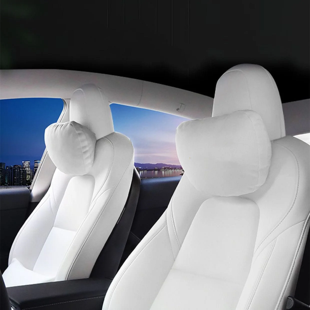Velvet Neck Pillow for Tesla Model 3 Model Y & Model S Model X - Stahler Reconditioning, LLC