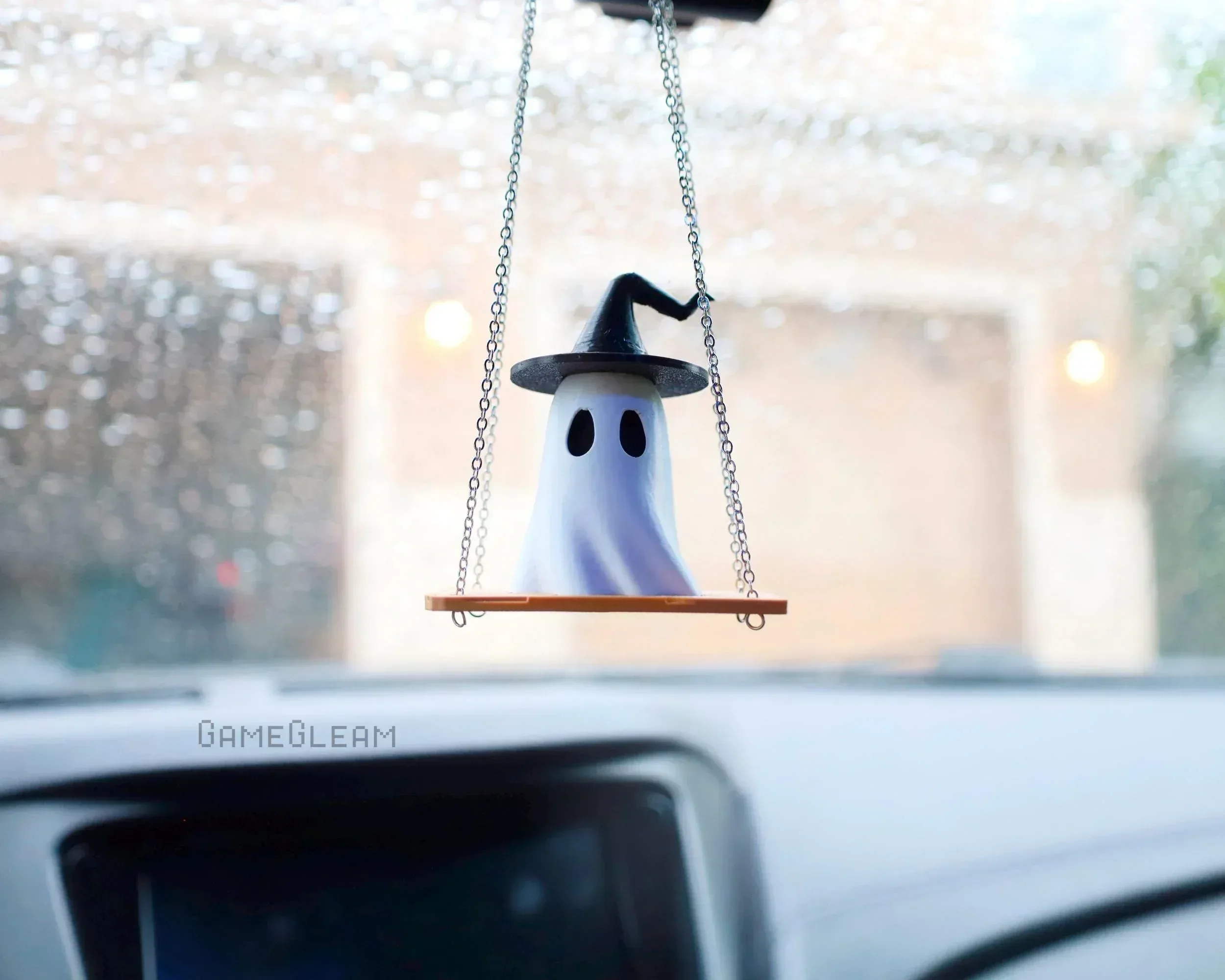 Ghost Witch Car Mirror Swing Charm [2