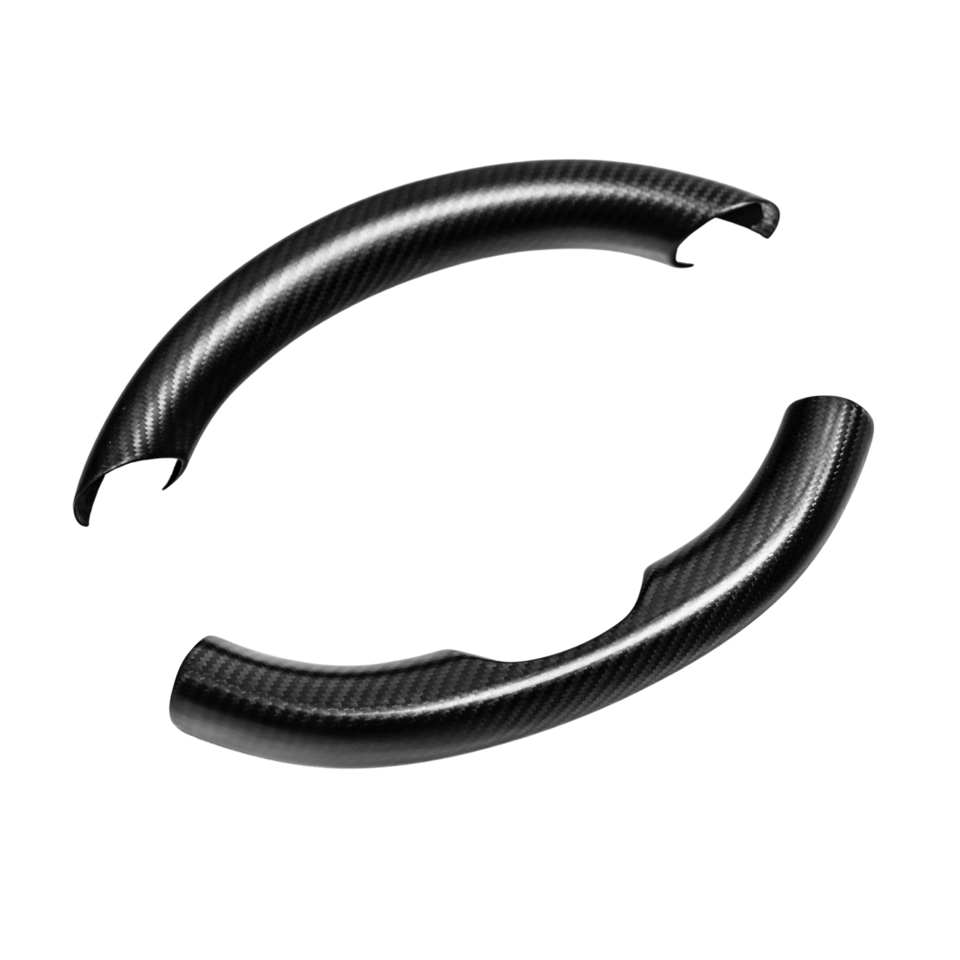 Upper / Lower Cover Steering Wheel Accessories for Tesla Model 3 / Y - Carbon Fiber Interior Mods - Stahler Reconditioning, LLC