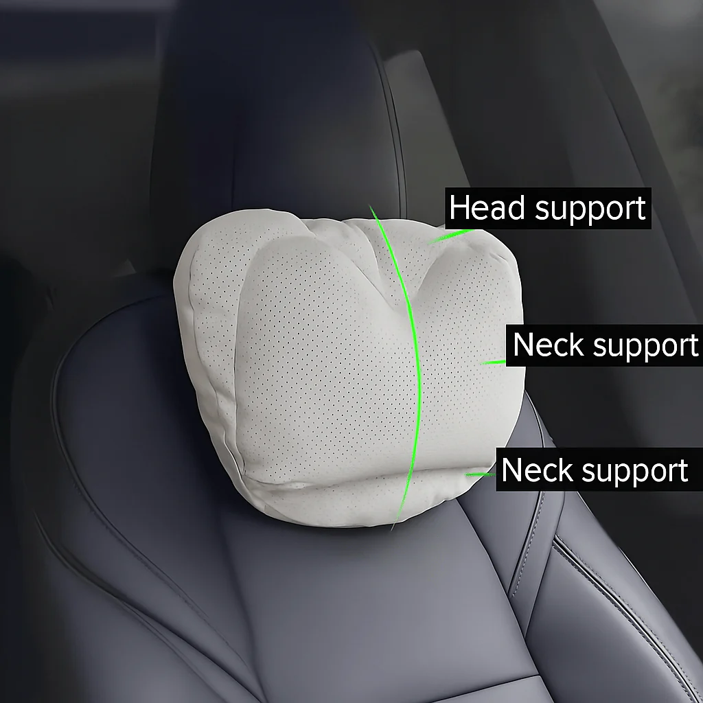 Dual-Layer Pressure Relief Headrest for Tesla - Stahler Reconditioning, LLC