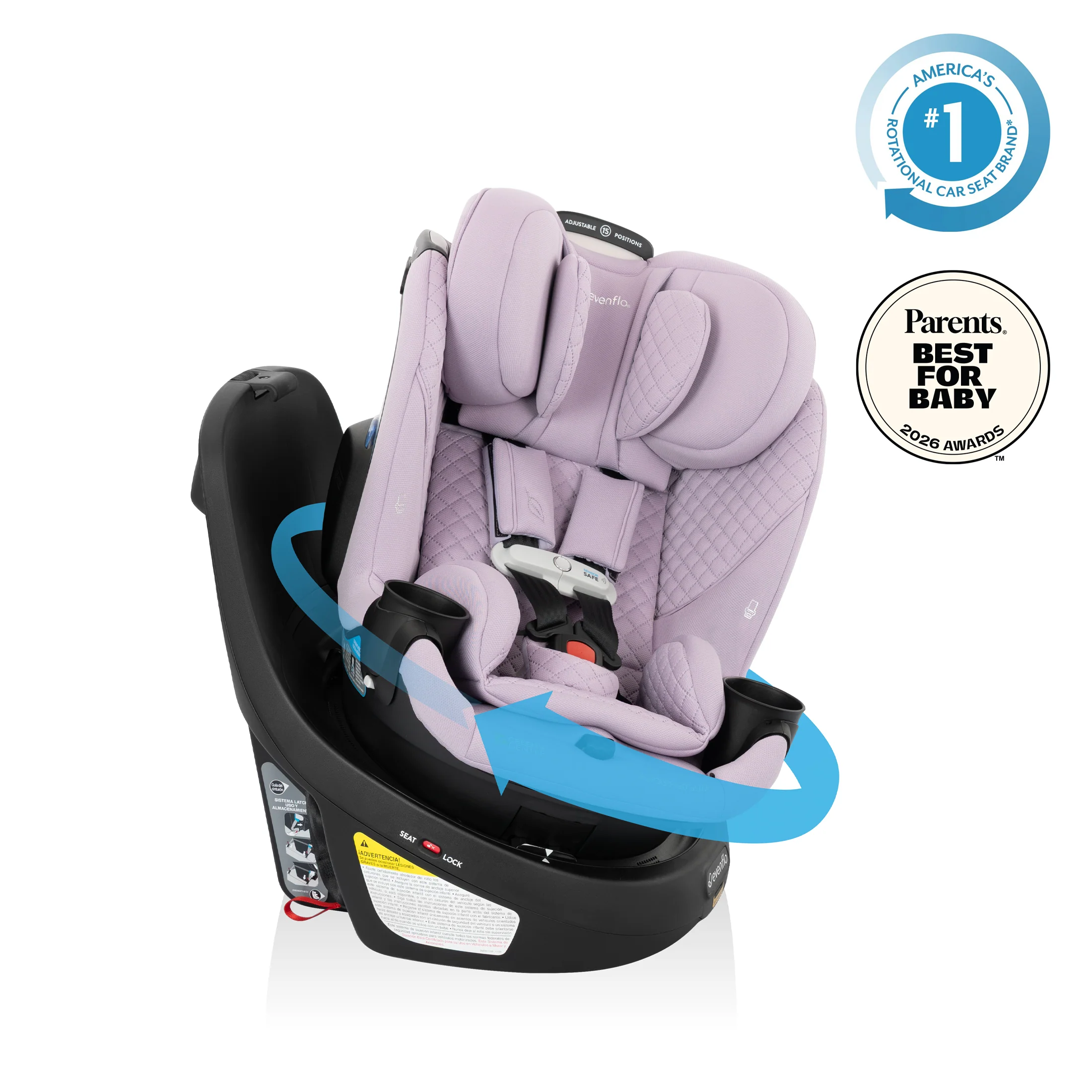 Revolve360 Slim 2-in-1 Rotating Car Seat with Green & Gentle Fabric - Stahler Reconditioning, LLC
