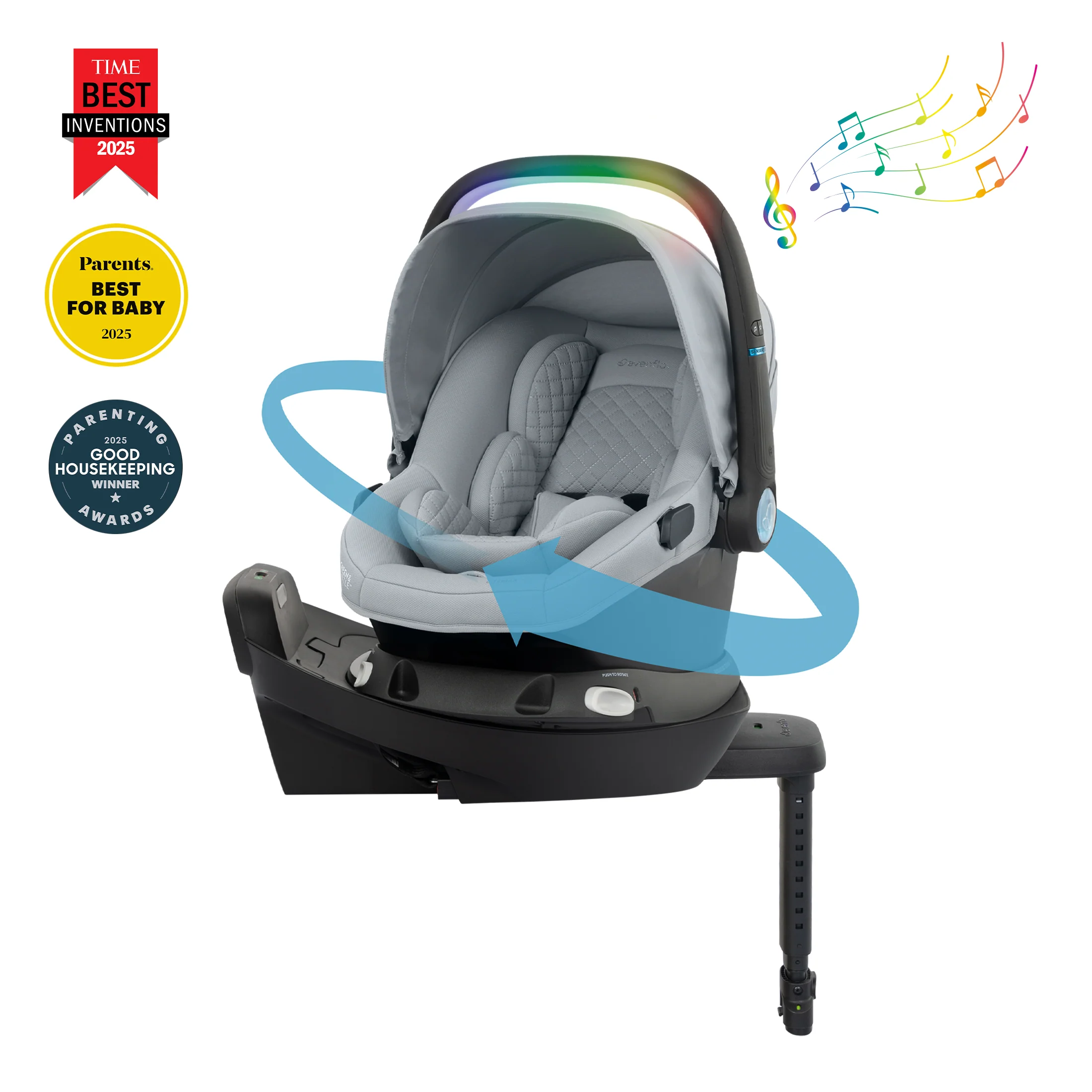 Revolve180 LiteMax NXT Rotating Infant Car Seat with SensorySoothe & Accessory Load Leg - Stahler Reconditioning, LLC