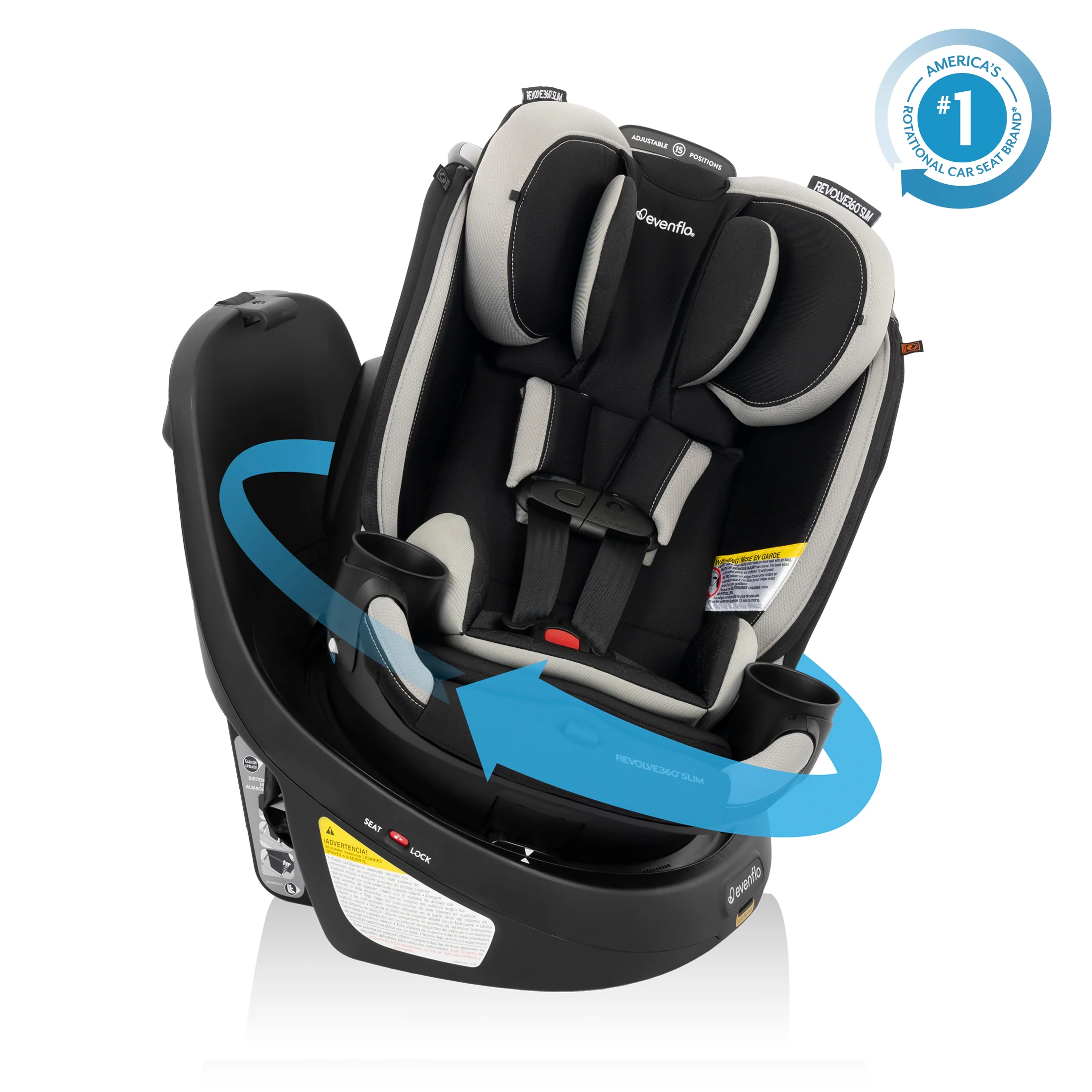 Revolve360 Slim 2-in-1 Rotating Car Seat with Quick Clean Cover - Stahler Reconditioning, LLC