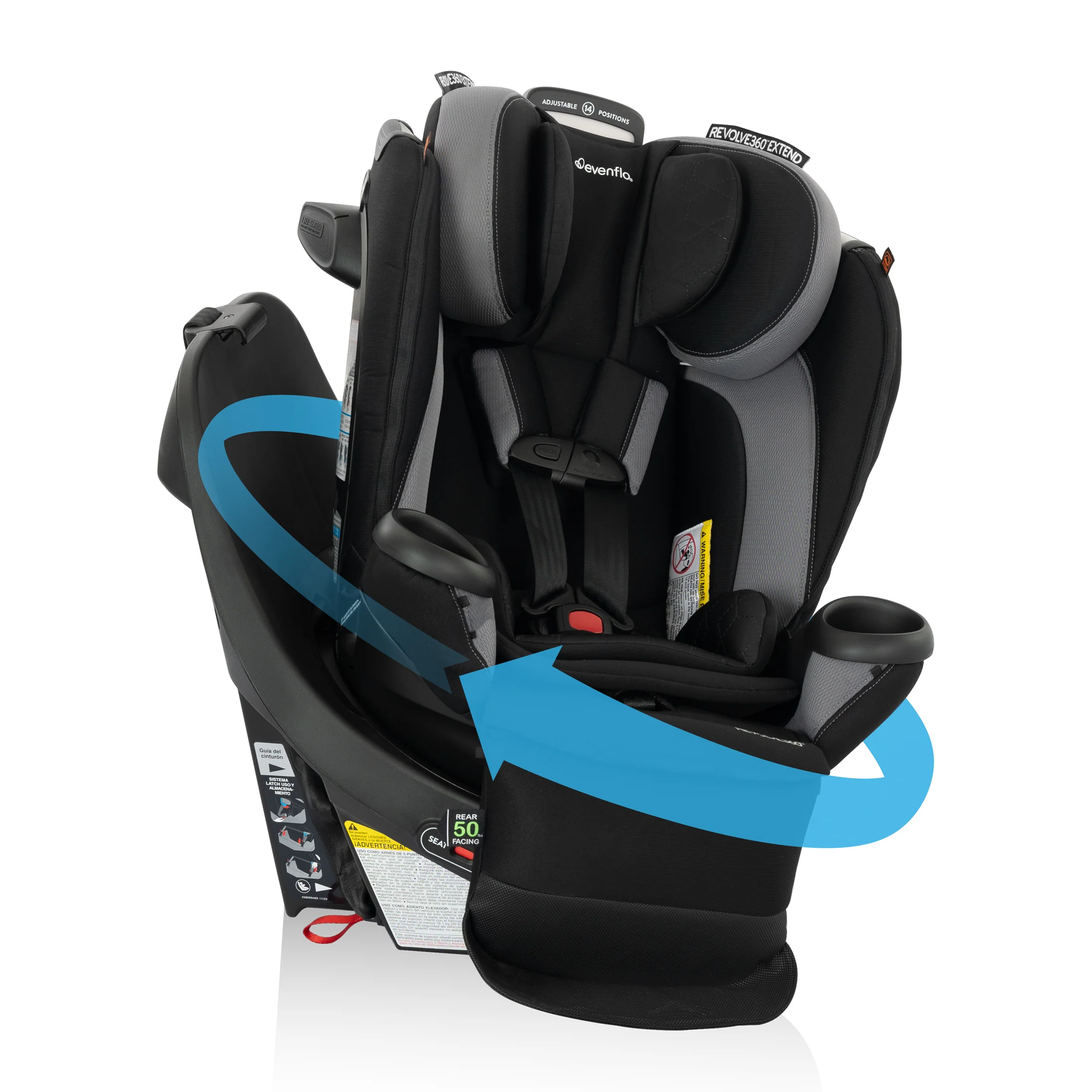 Revolve360 Extend All-in-One Rotating Car Seat with Quick Clean Cover - Stahler Reconditioning, LLC