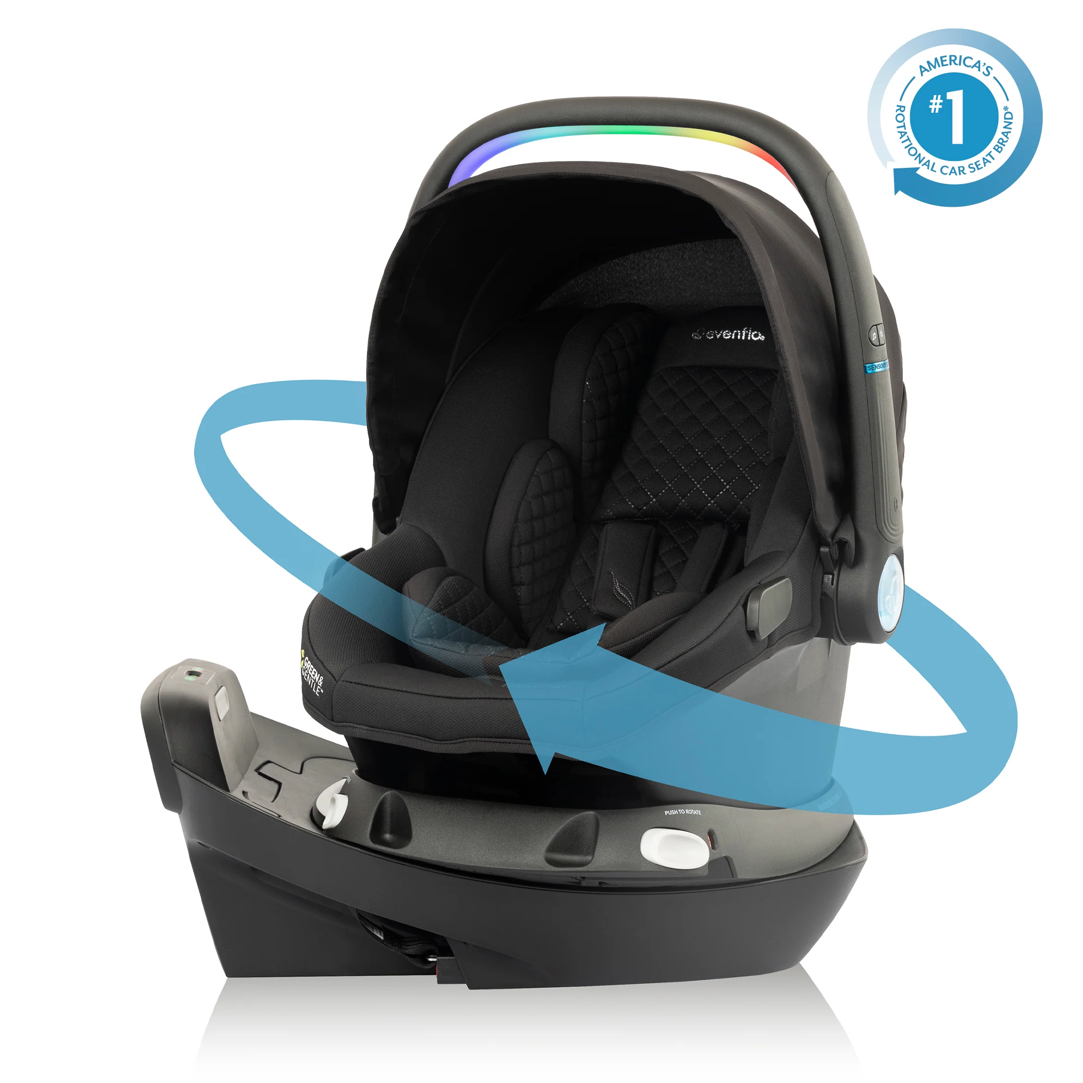 Revolve180 LiteMax NXT Rotating Infant Car Seat with SensorySoothe - Stahler Reconditioning, LLC