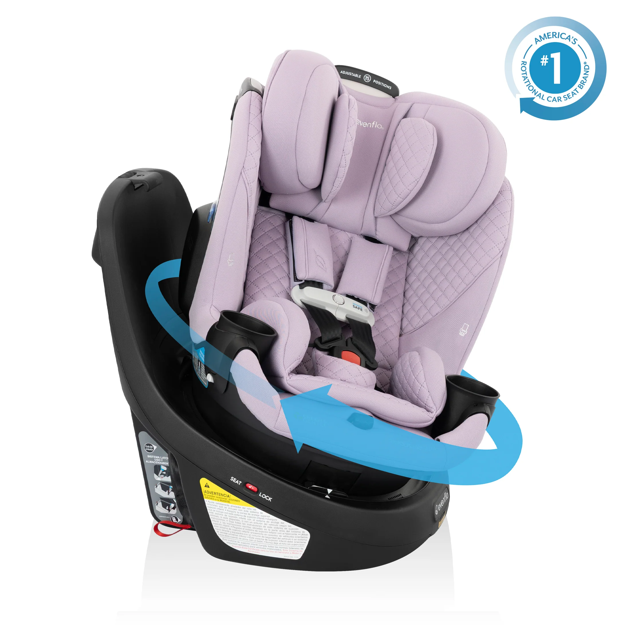 Revolve360 Slim 2-in-1 Rotating Car Seat with Green & Gentle Fabric - Stahler Reconditioning, LLC