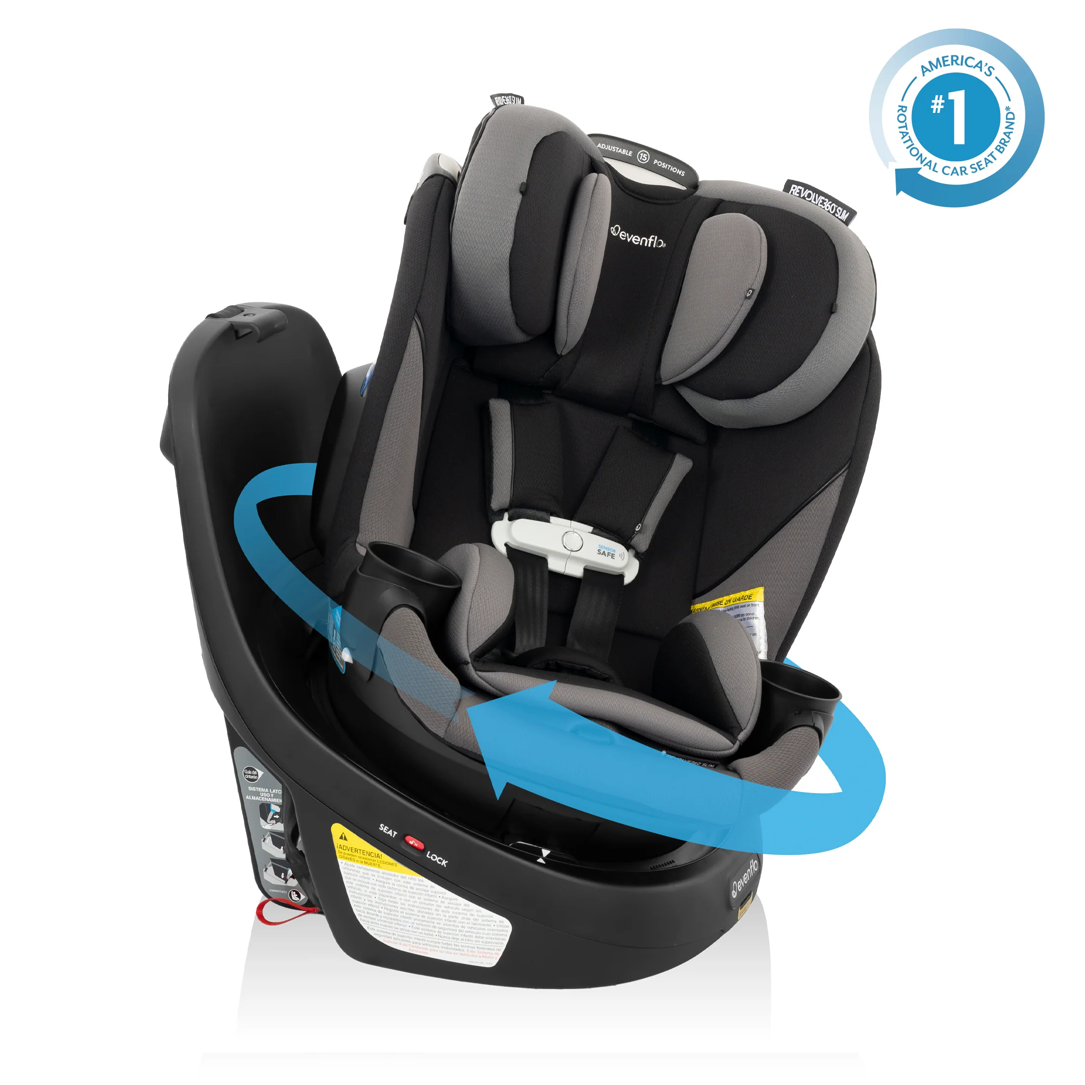 Revolve360 Slim 2-in-1 Rotating Car Seat with SensorSafe - Stahler Reconditioning, LLC